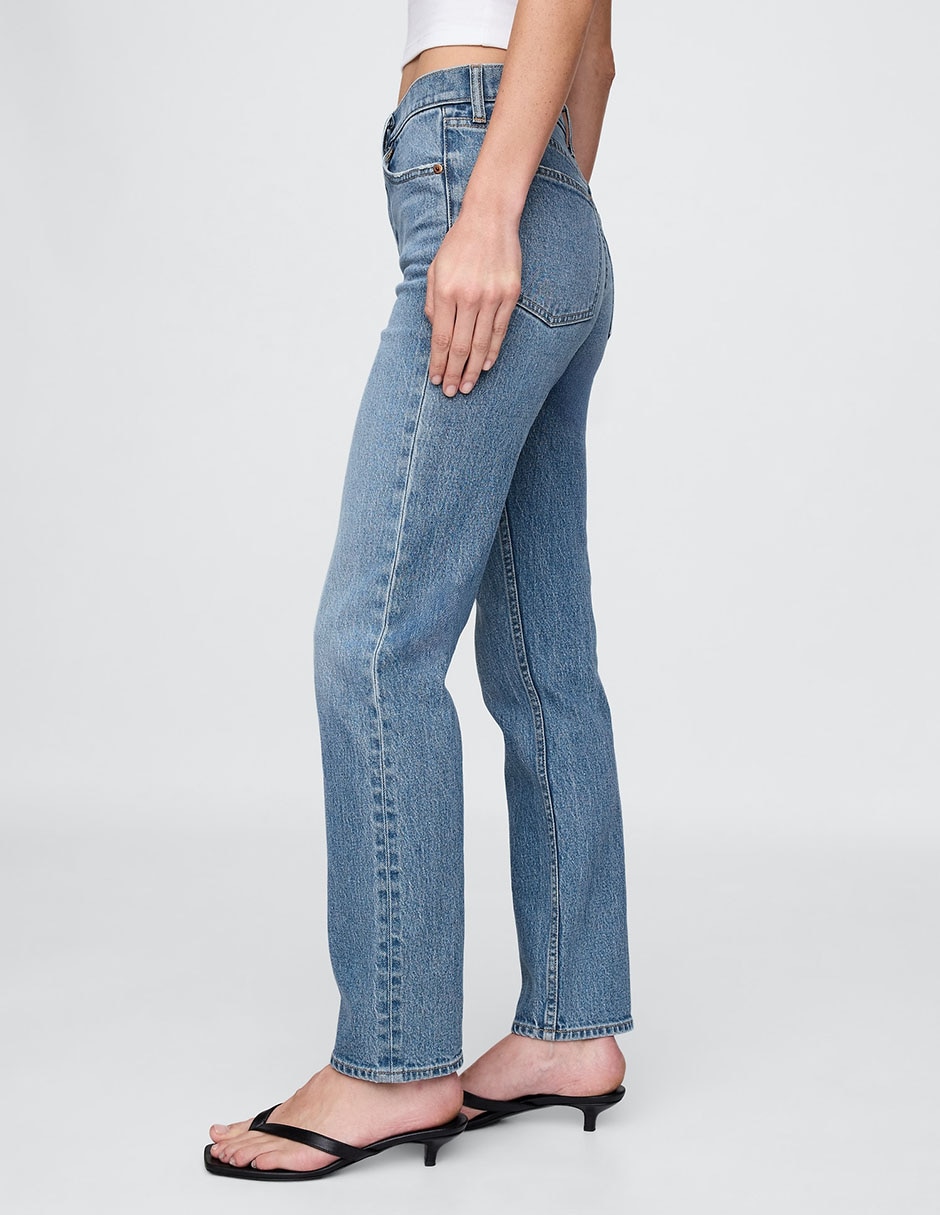 Jeans slim cintura alta para mujer 3