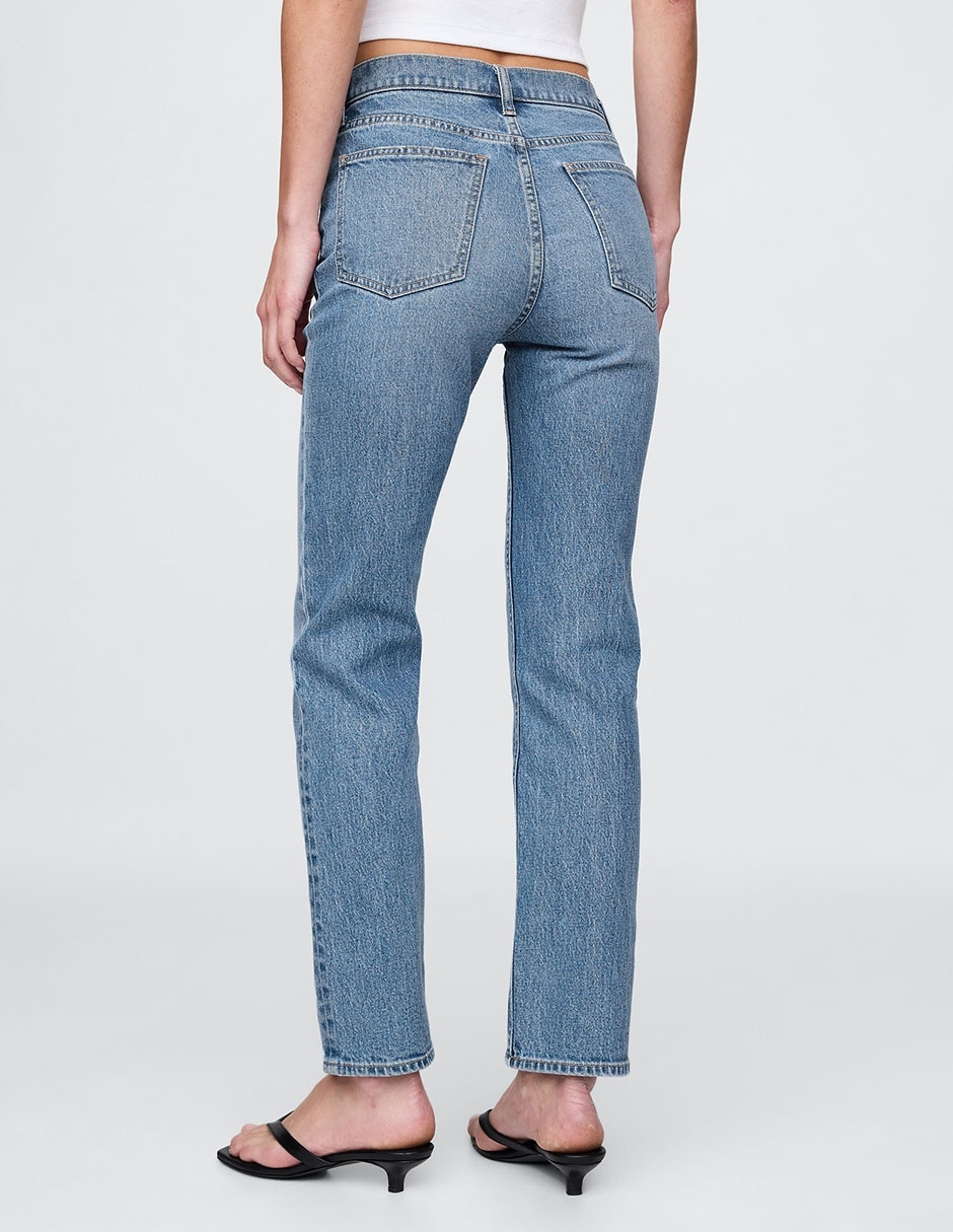 Jeans slim cintura alta para mujer 4