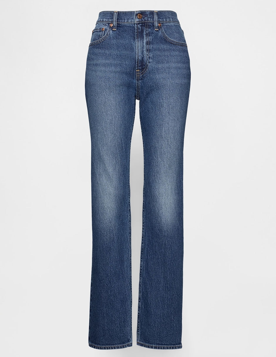 Jeans slim corte cintura para mujer 7