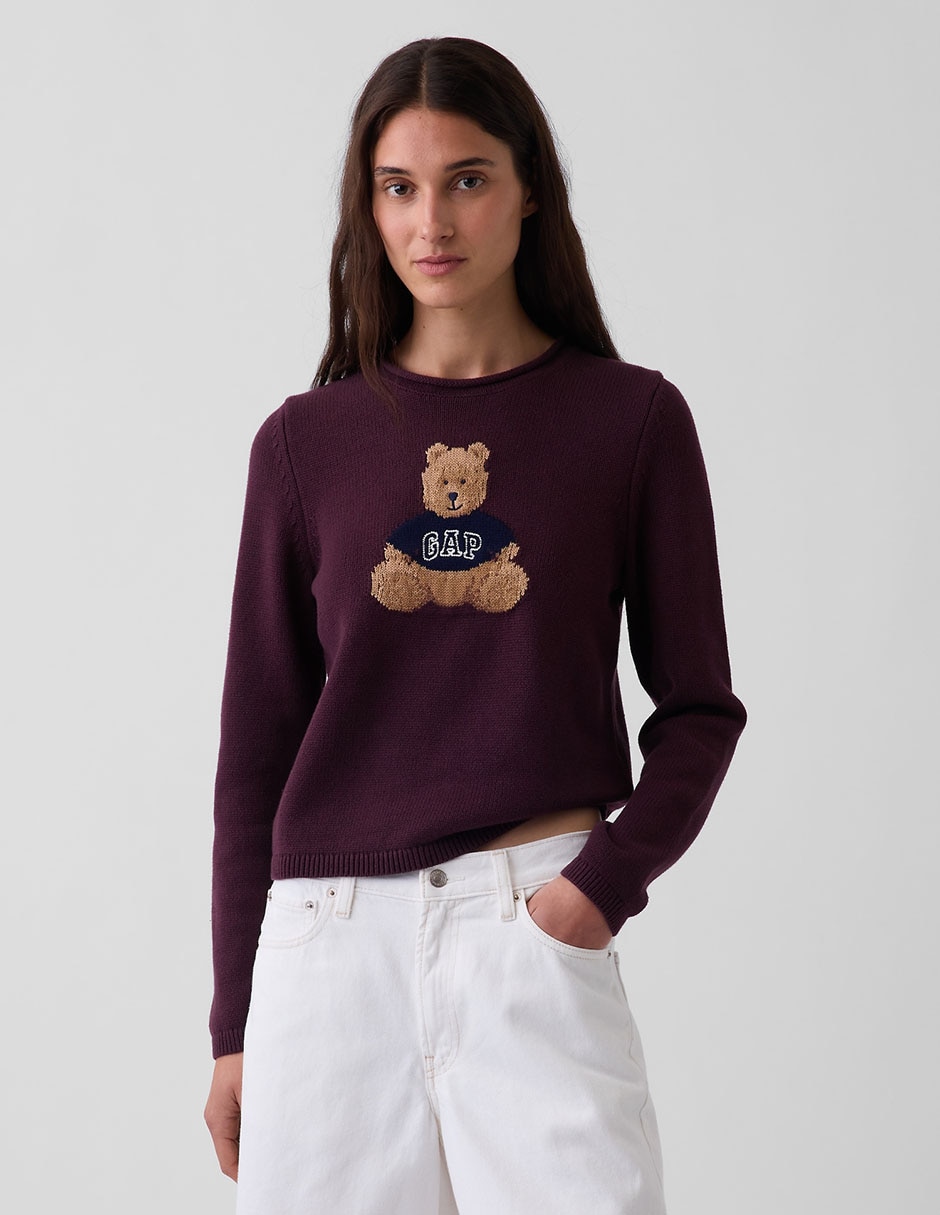 Suéter cuello redondo para mujer