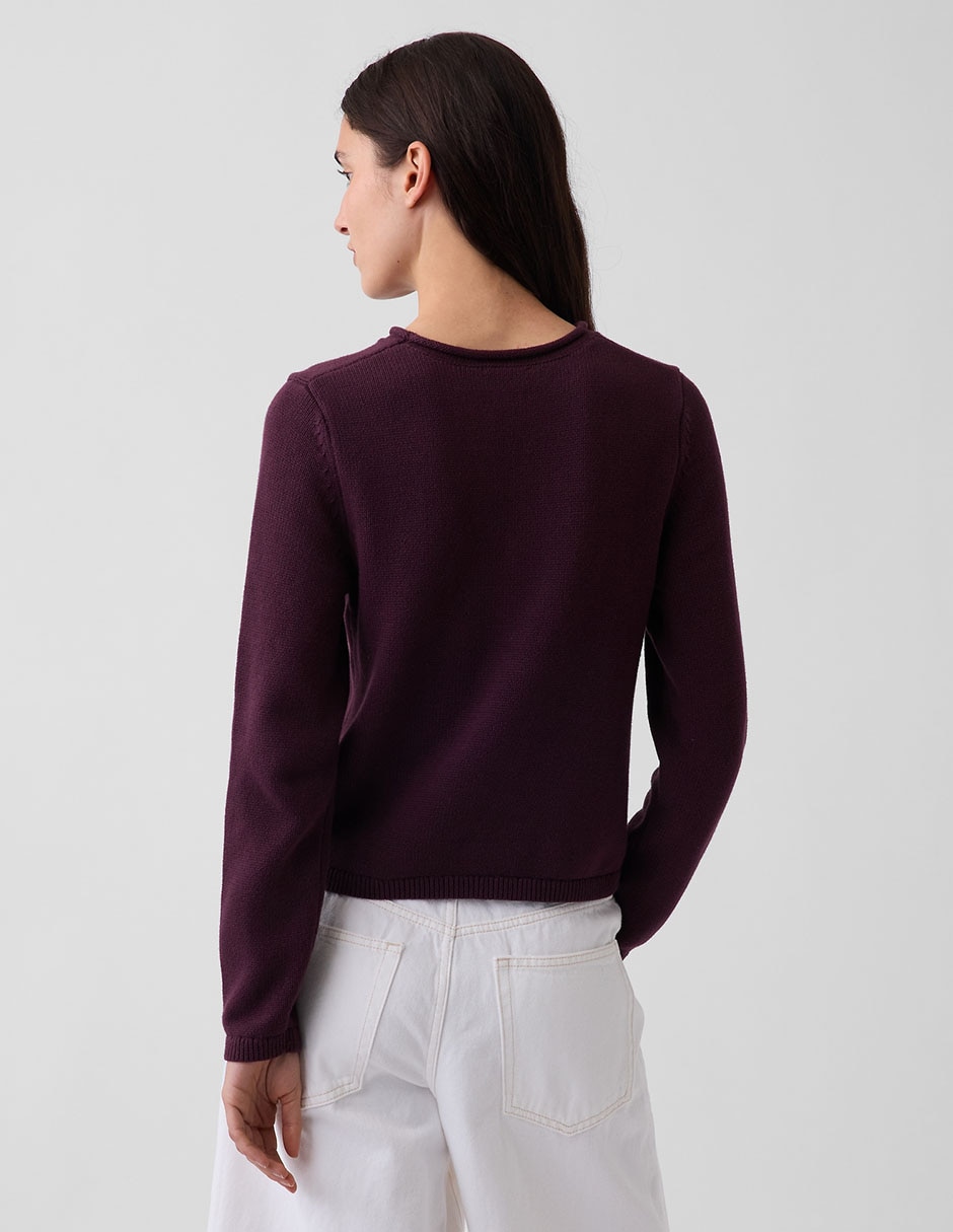 Suéter cuello redondo para mujer 3