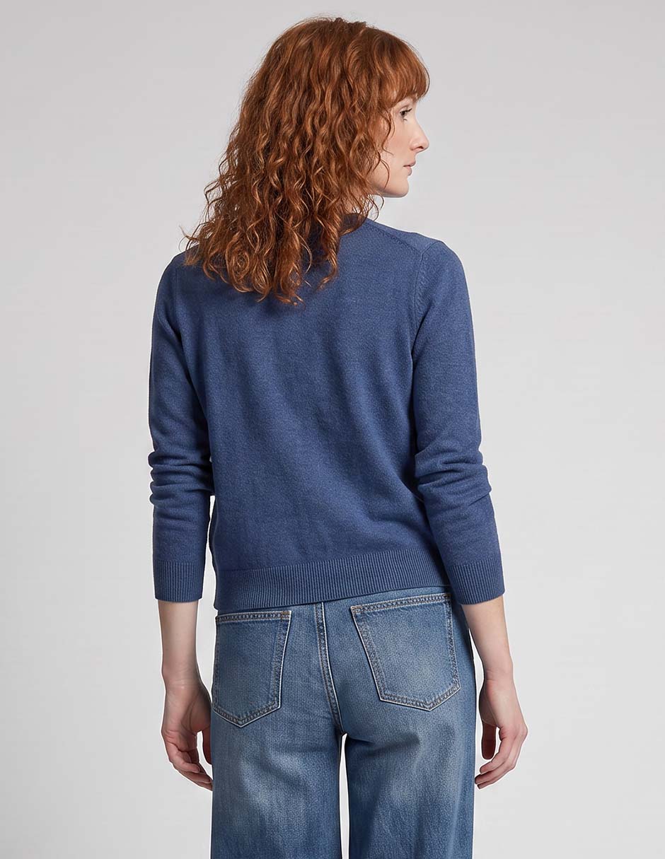 Suéter cuello redondo para mujer