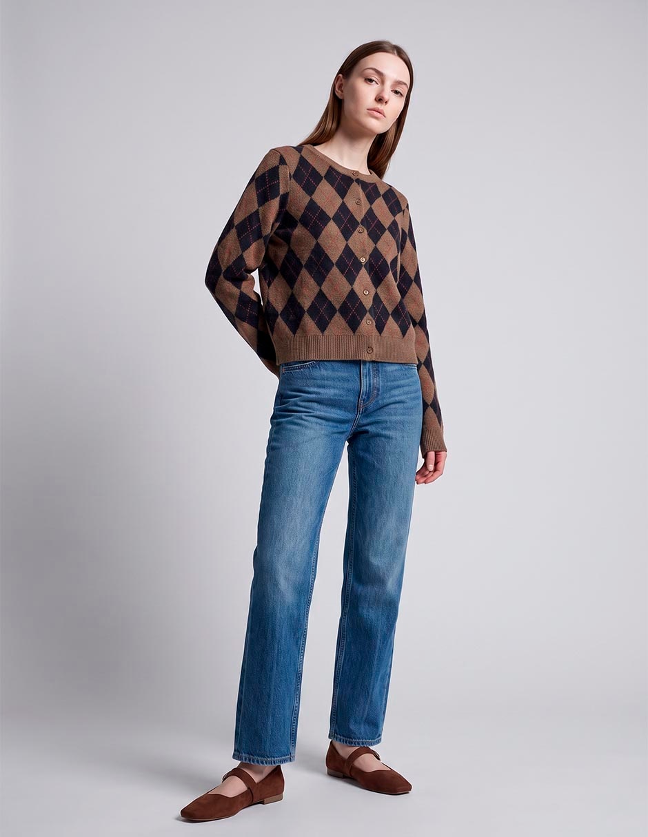 Suéter cuello redondo para mujer