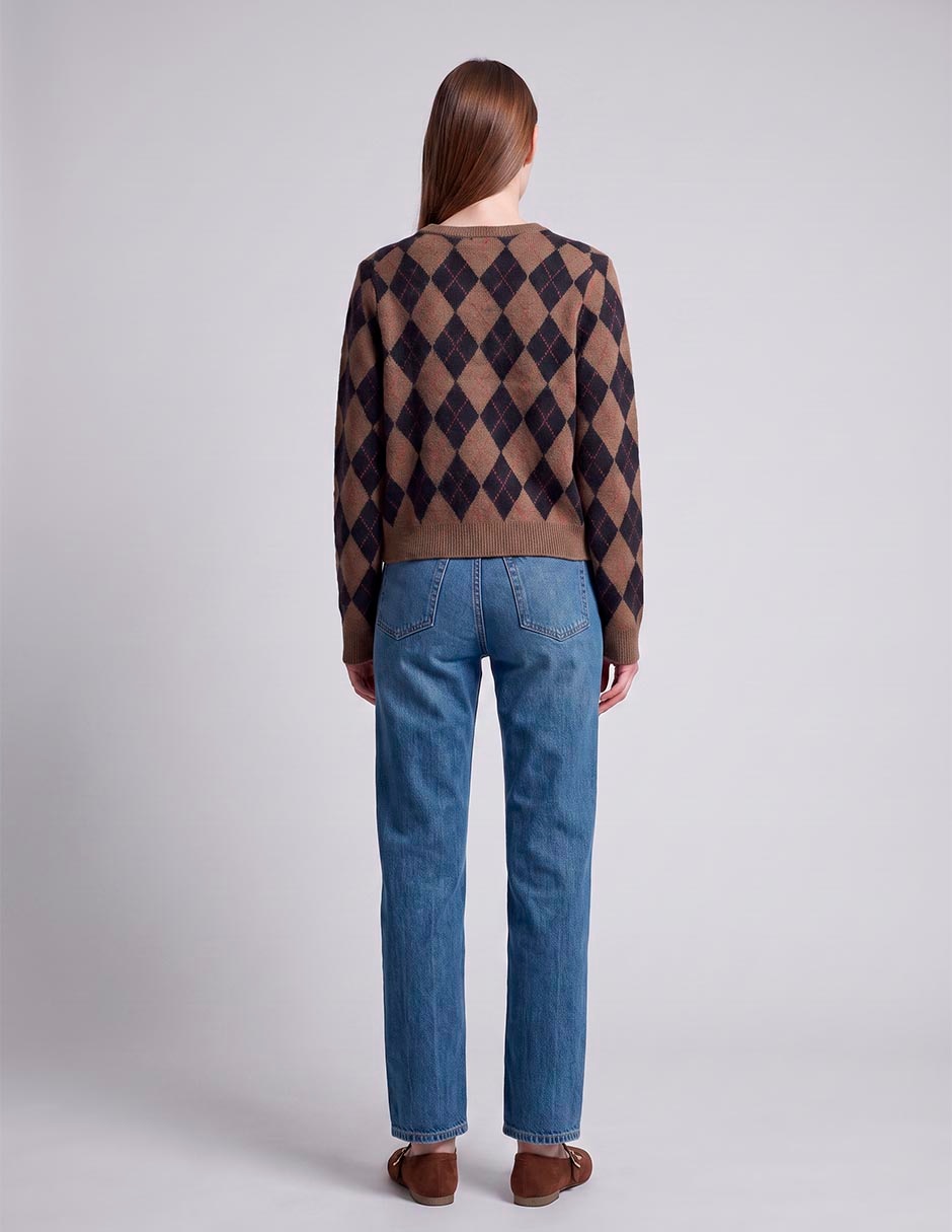 Suéter cuello redondo para mujer