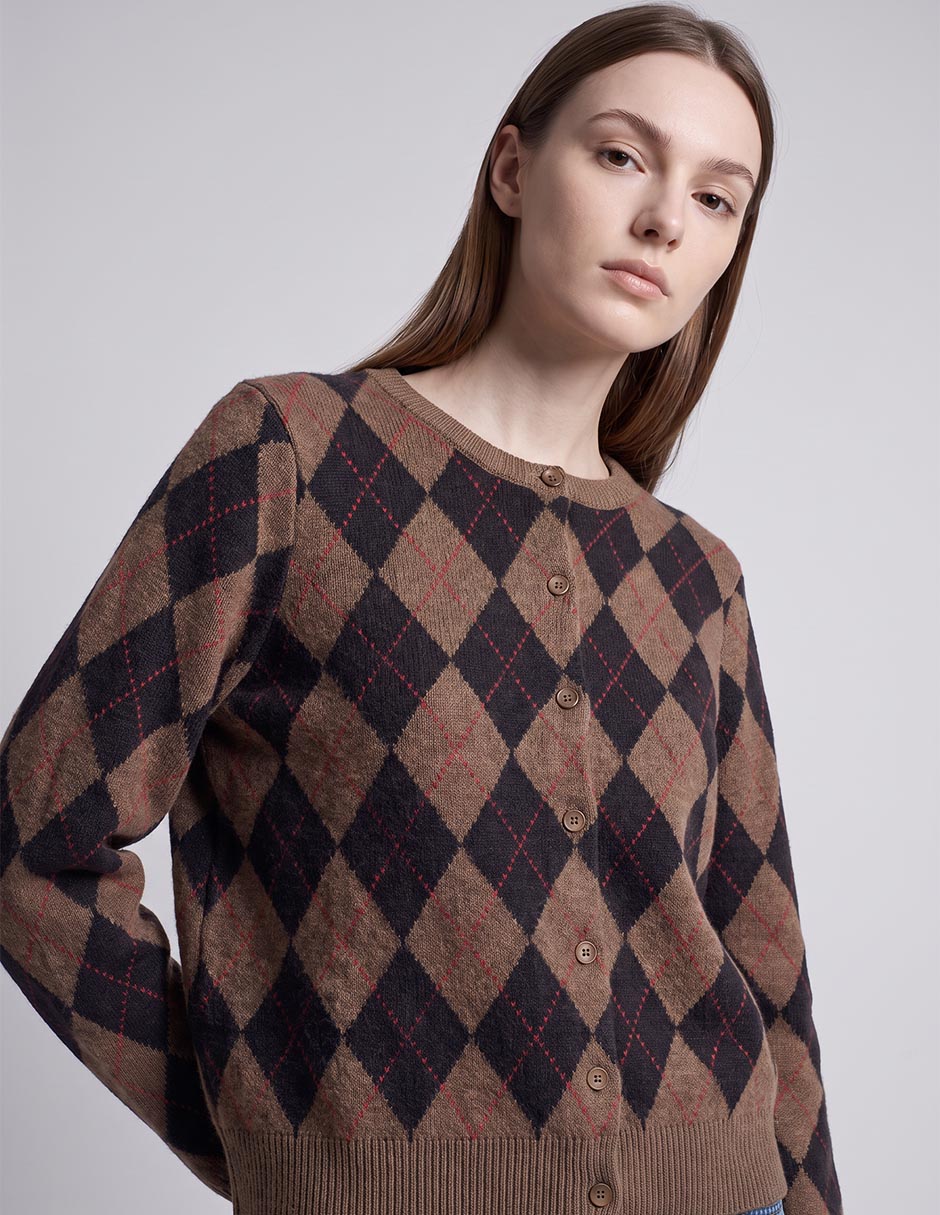 Suéter cuello redondo para mujer