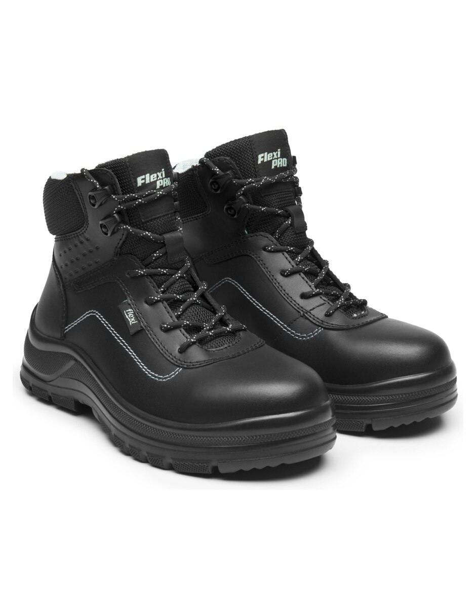 Bota arriba del tobillo de piel para mujer 5
