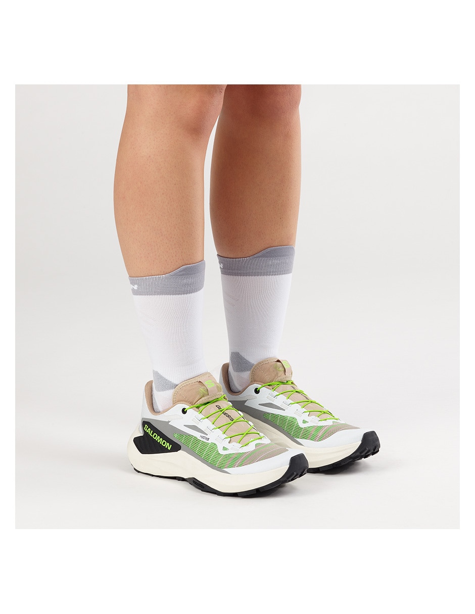 Tenis de piel salomon running de mujer para trail running
