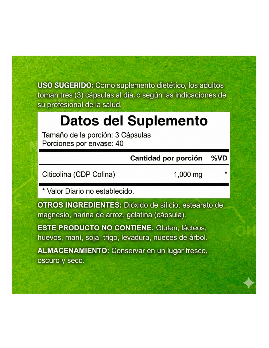 Citicolina deal suplement Deal Supplement con citicolina 120 cápsulas