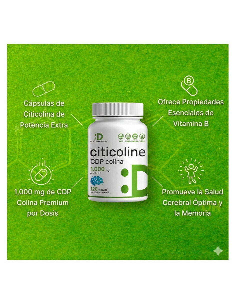 Citicolina deal suplement Deal Supplement con citicolina 120 cápsulas