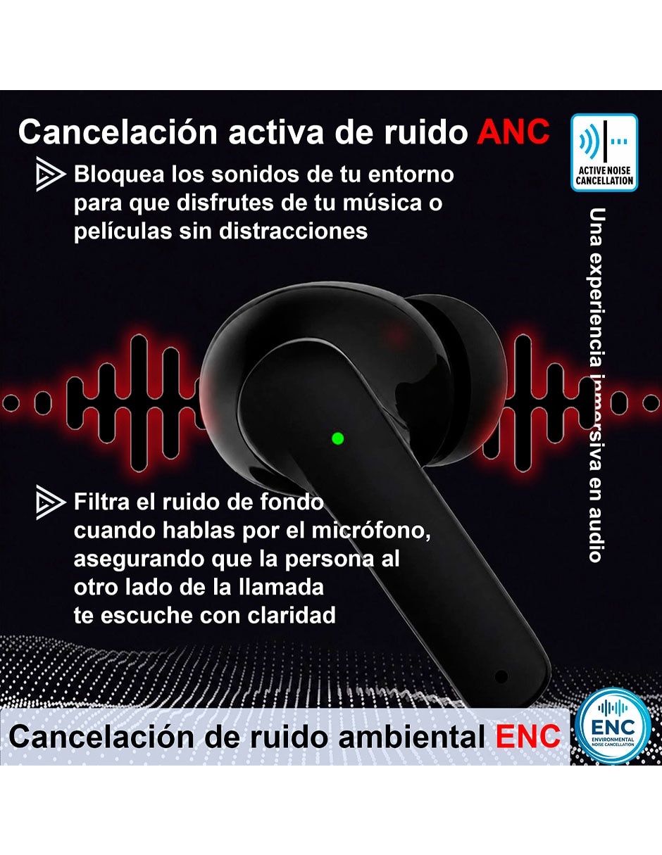 Audífonos True Wireless Vak VD-T18 inalámbricos con cancelación de ruido