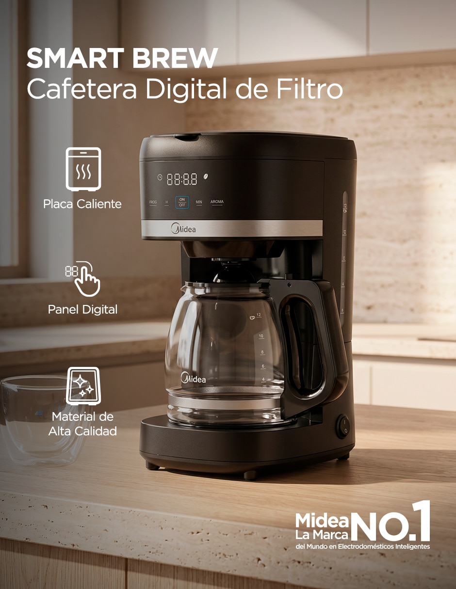 Cafetera de goteo easy brew mcd12rwck 5