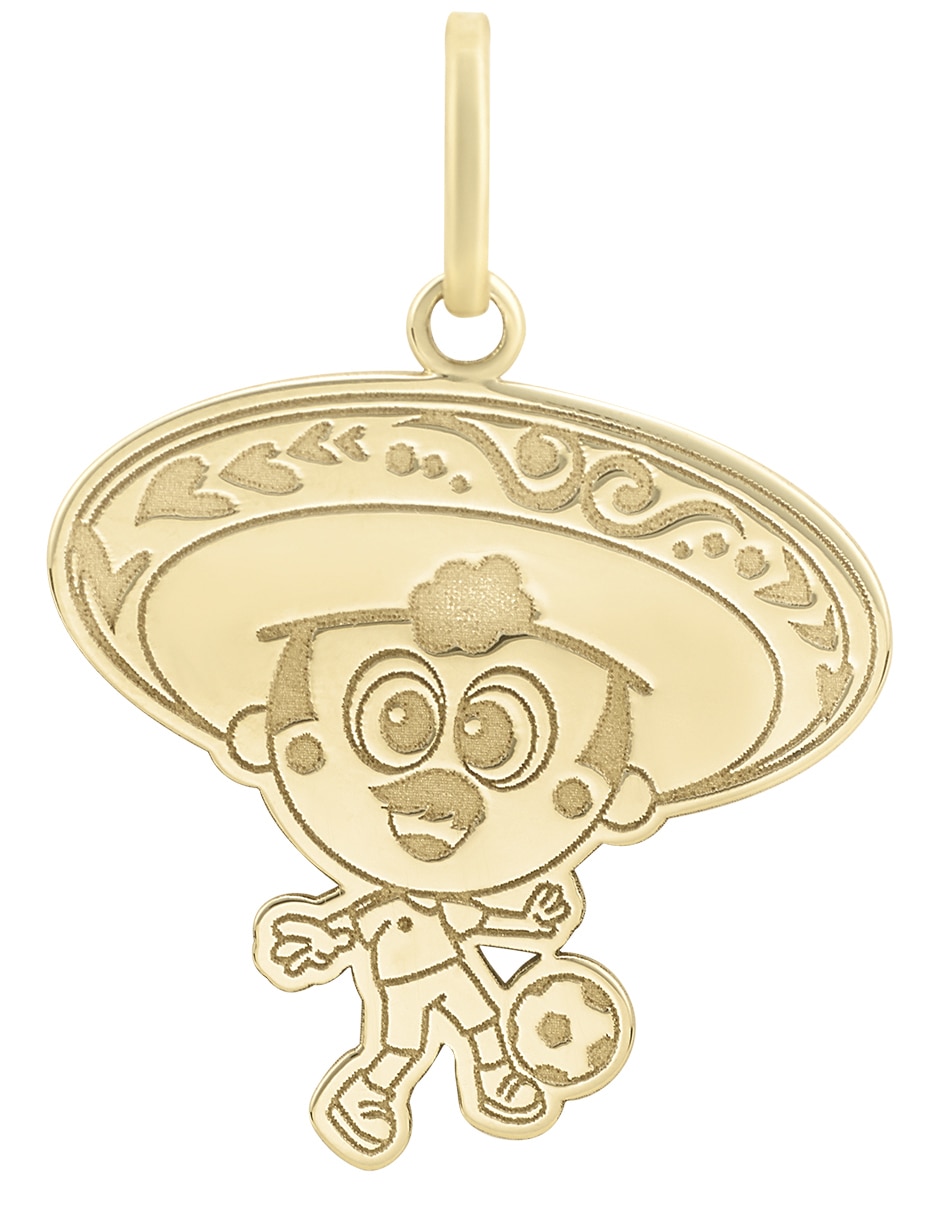 Dije de Mariachi de oro amarillo 14 K 2