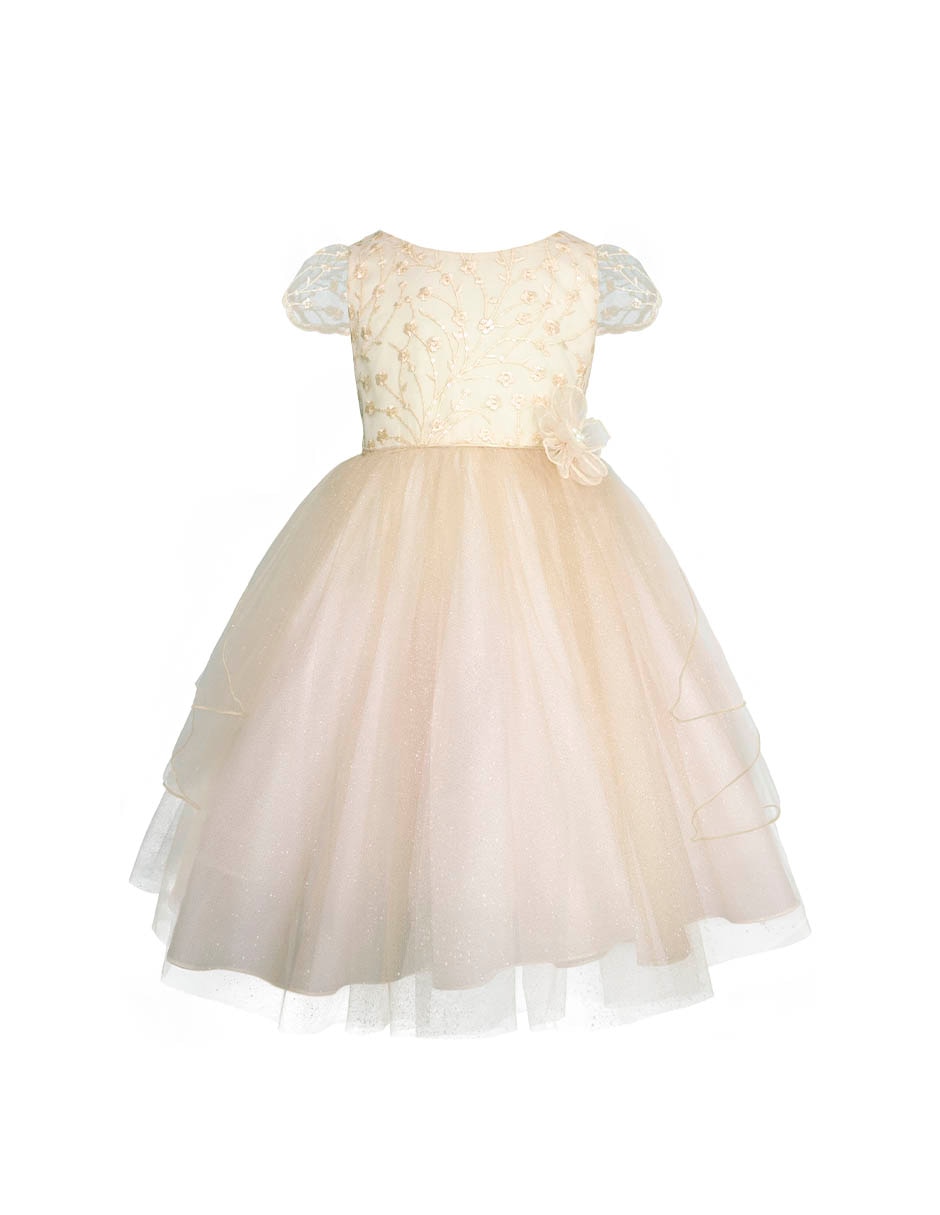 Vestido Gerat Fiesta manga corta para niña