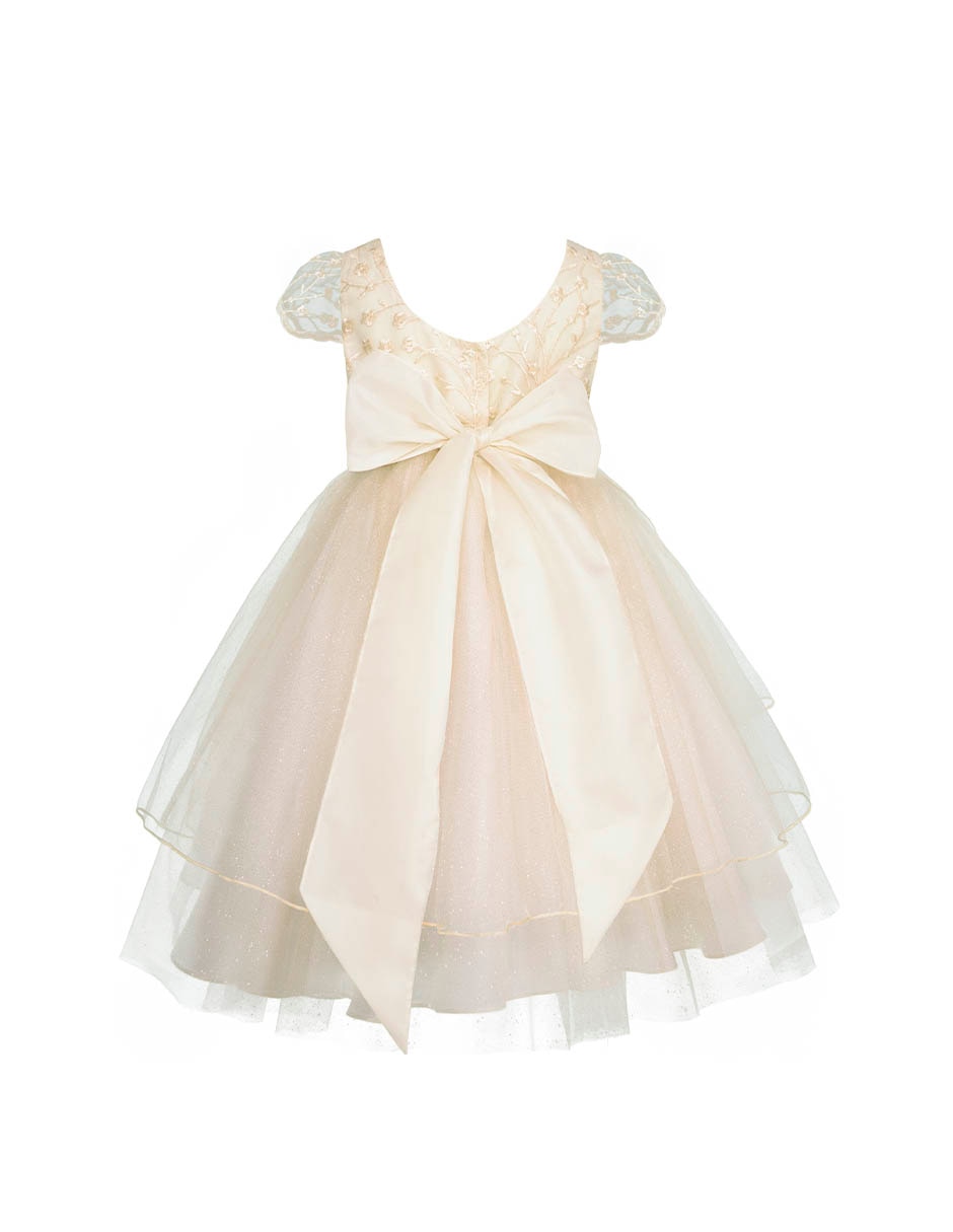 Vestido Gerat Fiesta manga corta para niña