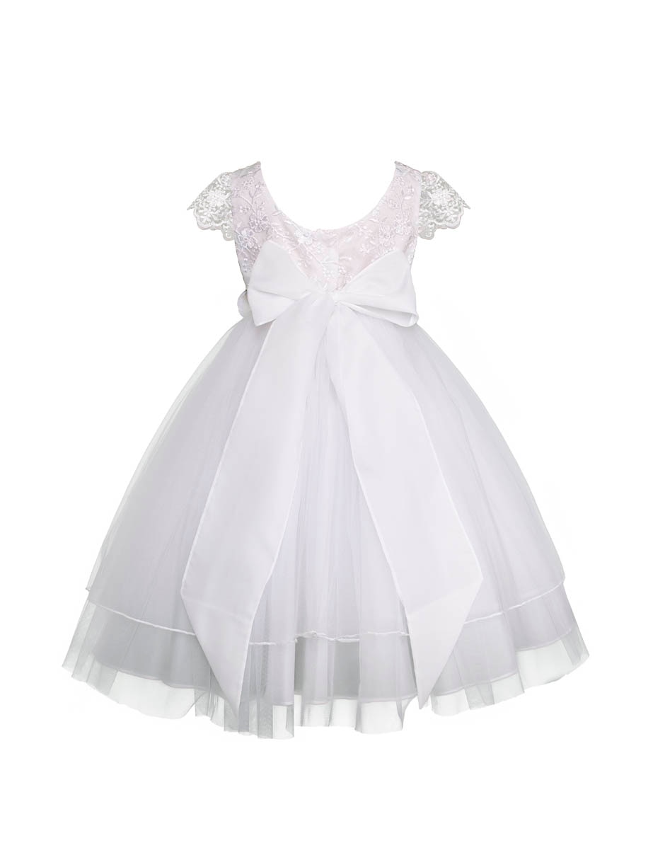 Vestido Gerat ceremonia manga corta para niña
