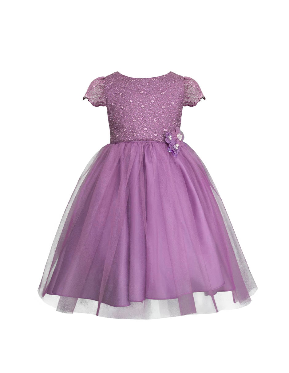 Vestido Gerat Fiesta manga corta para niña
