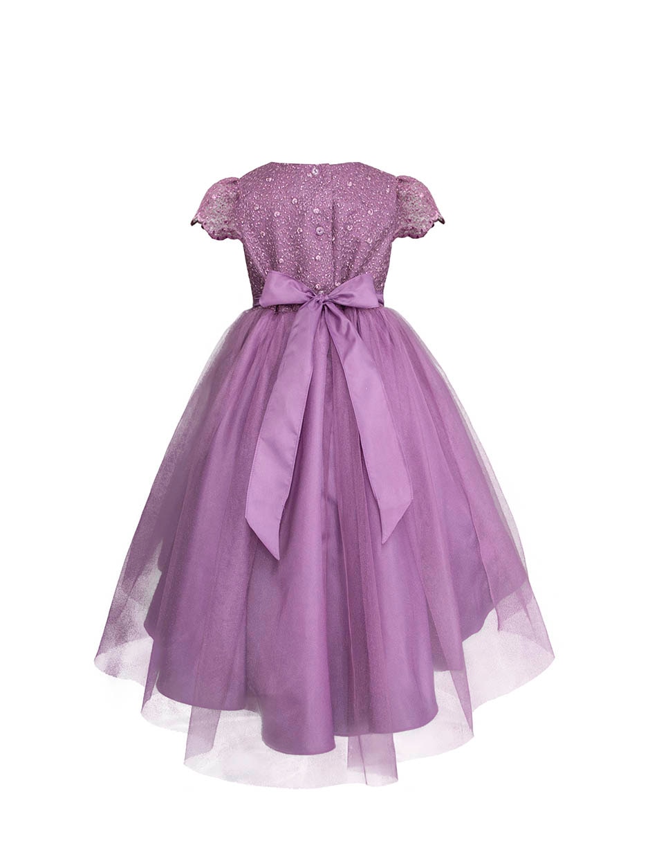 Vestido Gerat Fiesta manga corta para niña