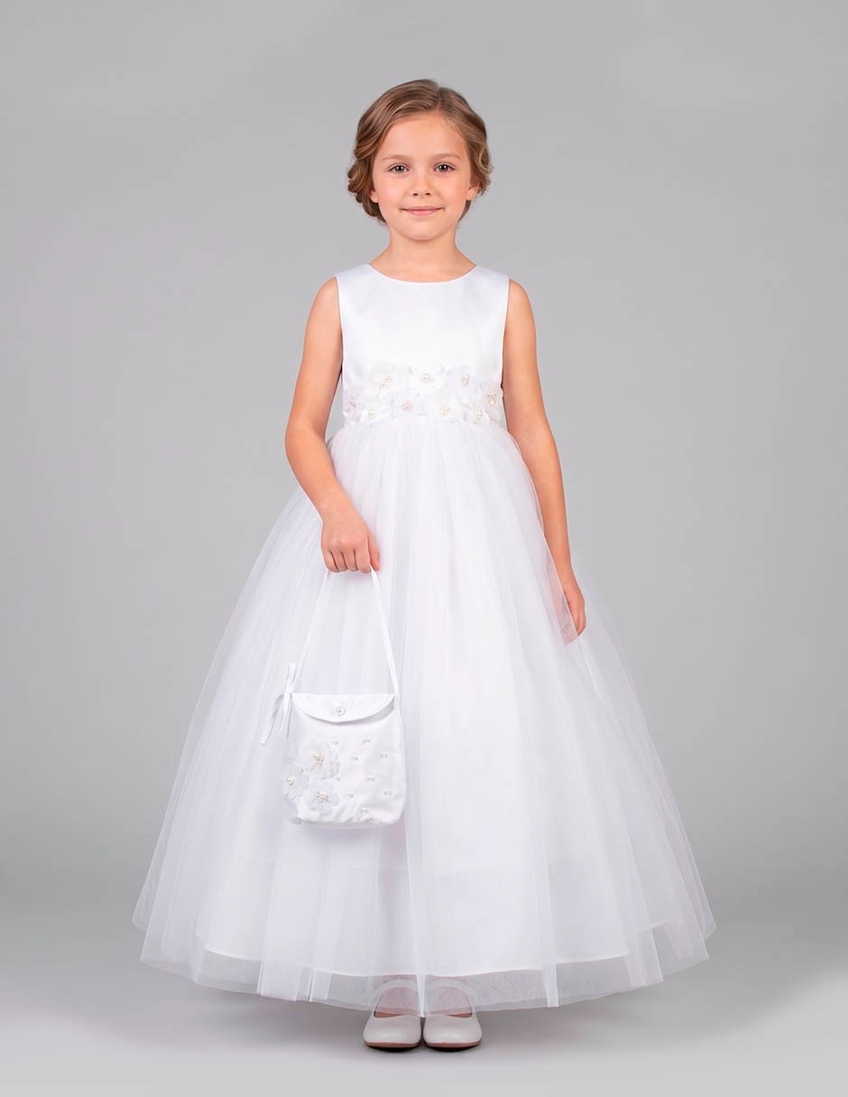 Vestido Ceremonia sin manga para niña Vestido Ceremonia sin manga para niña