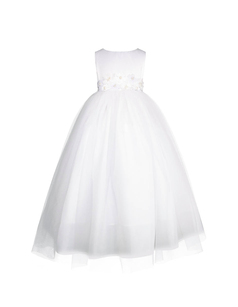 Vestido Gerat Ceremonia sin manga para niña