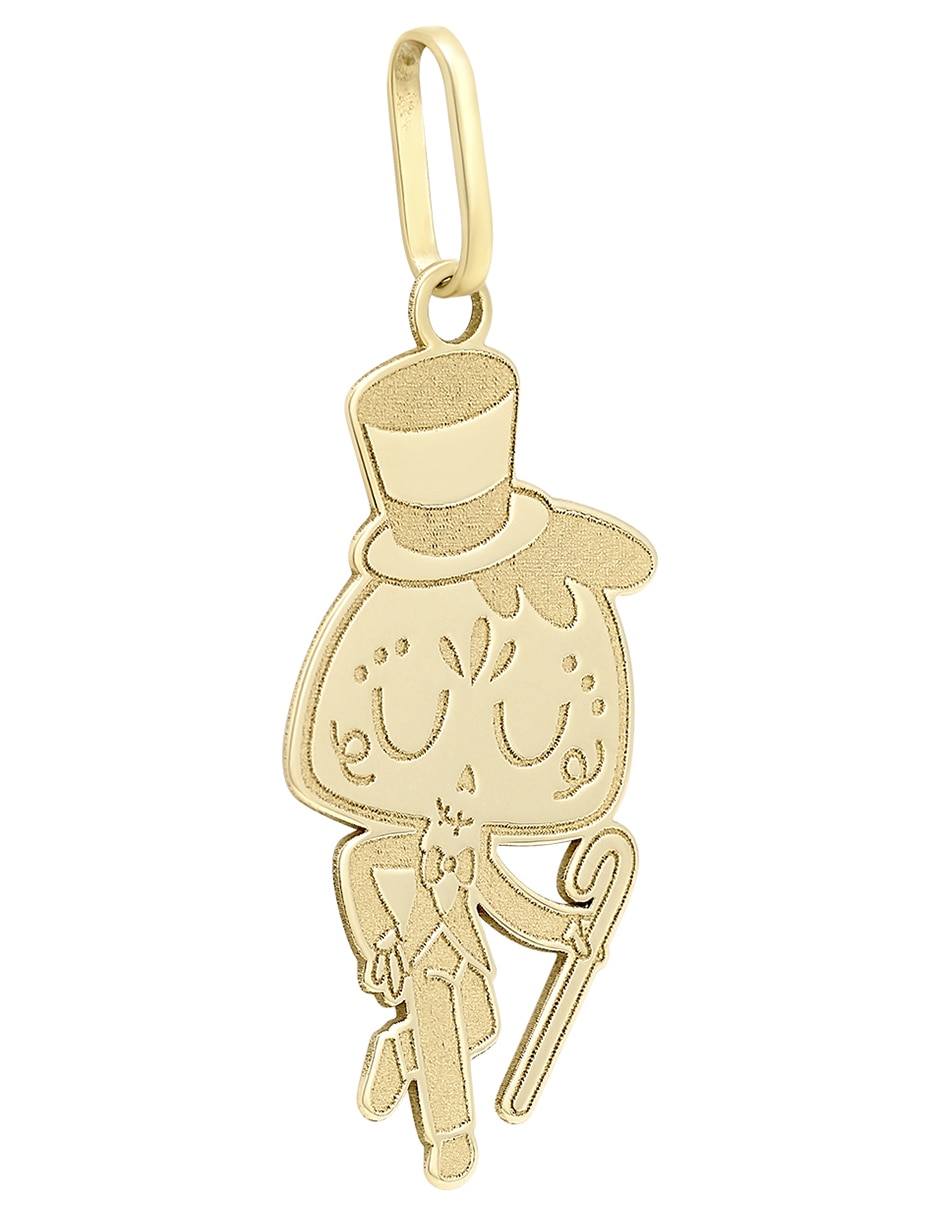 Dije de Catrín Cristal Joyas de oro amarillo 14 K