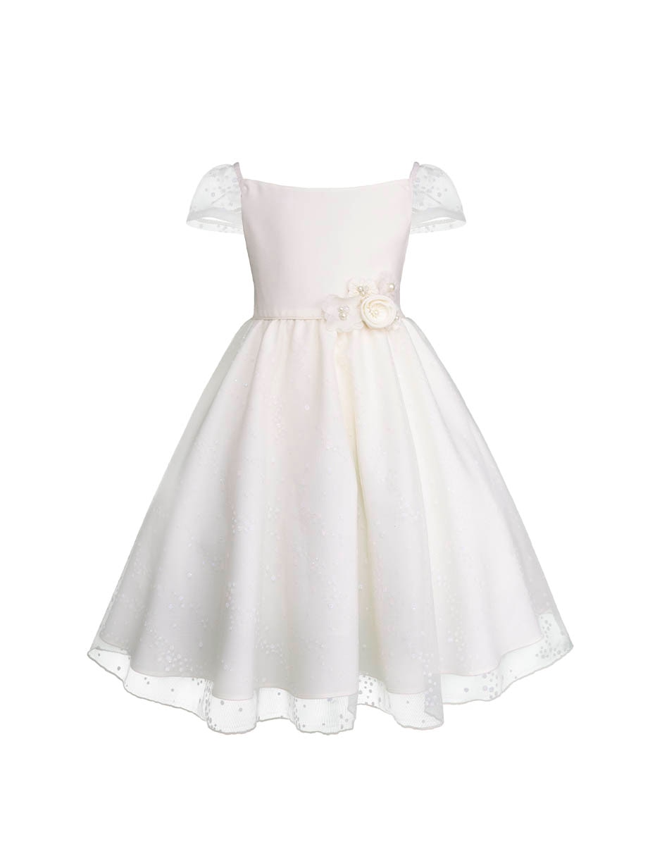 Vestido Gerat ceremonia manga corta para niña