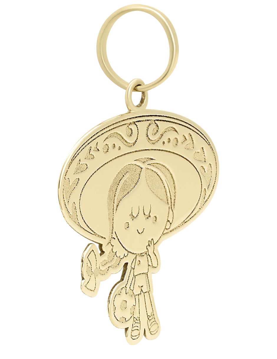 Dije de Mariachi de oro amarillo 14 K 2