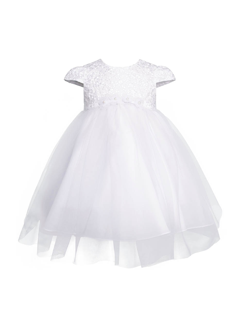 Vestido con diadema Gerat de Bautizo bebé niña