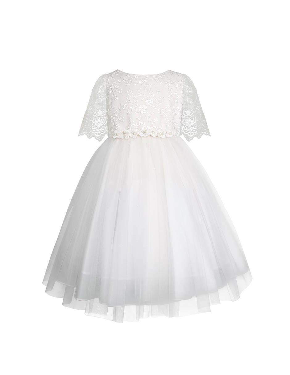 Vestido Gerat ceremonia manga 3/4 para niña