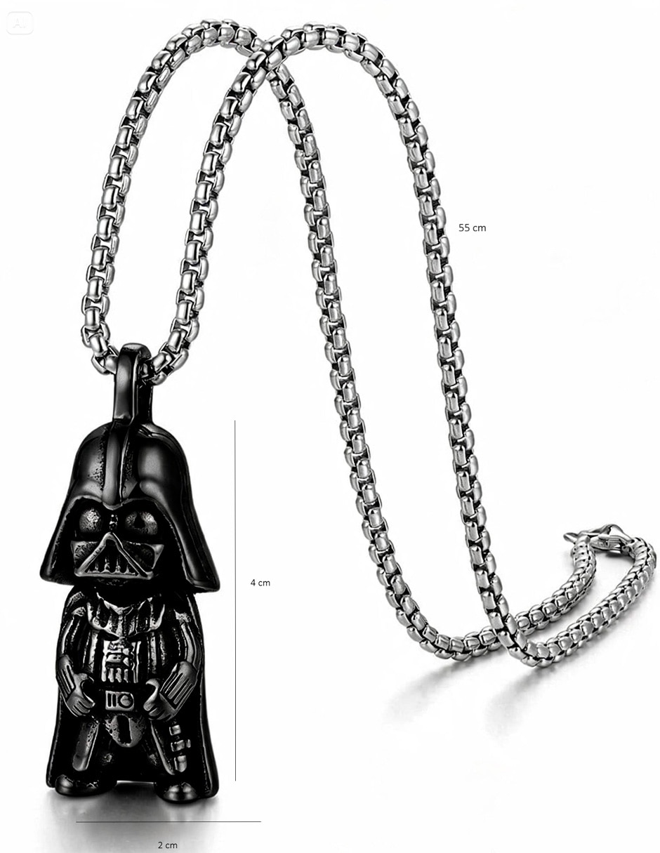 Collar con dije Darth Vader Nira Guerrero Galàctico de acero inoxidable