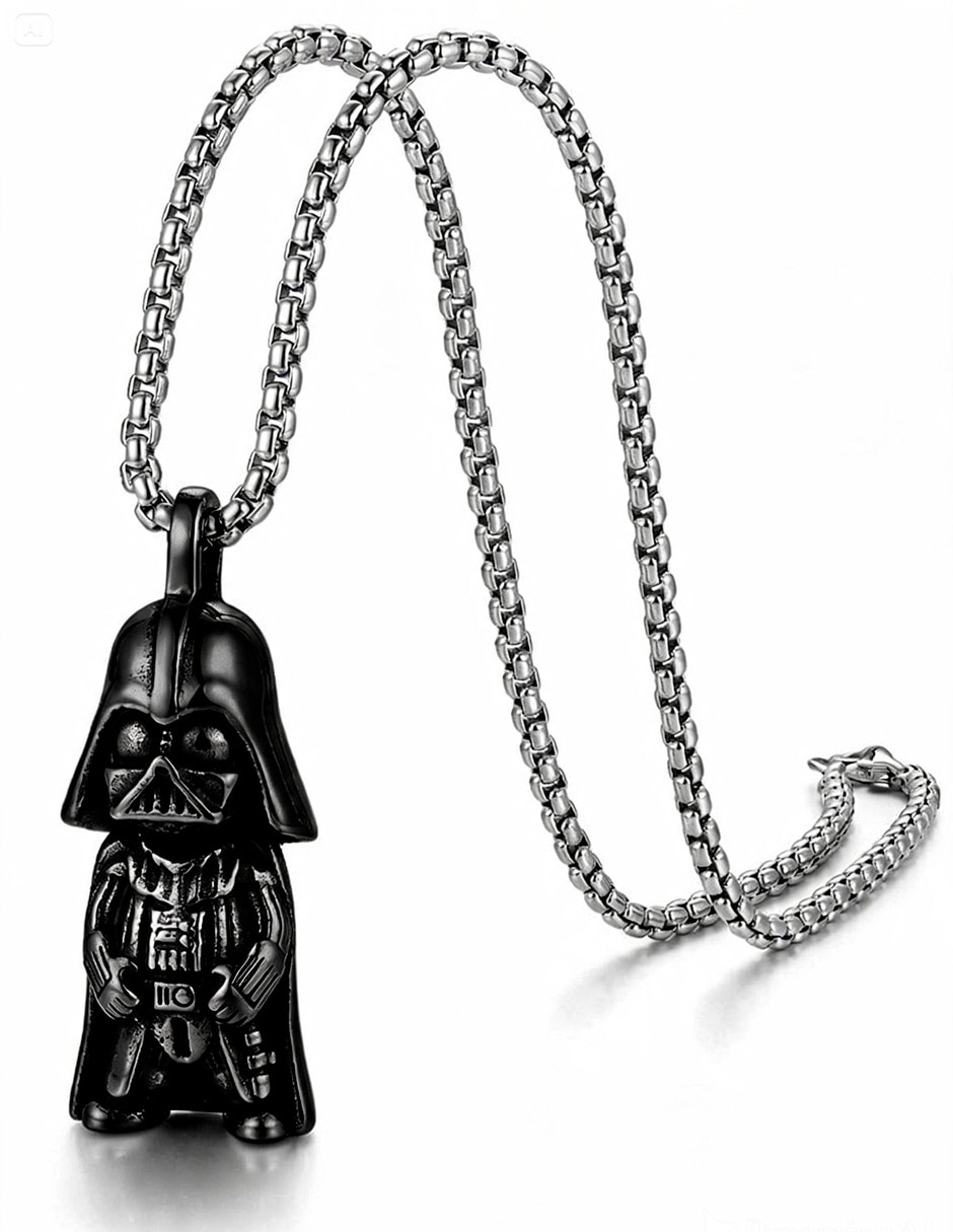 Collar con dije Darth Vader Nira Guerrero Galàctico de acero inoxidable