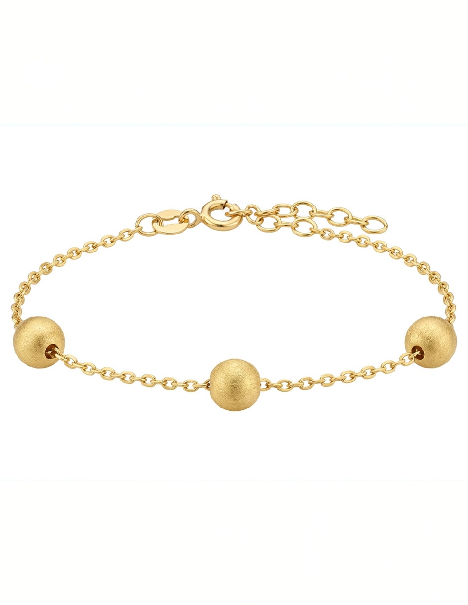 Pulsera Genérica de oro laminado 18 k con acabado brillante