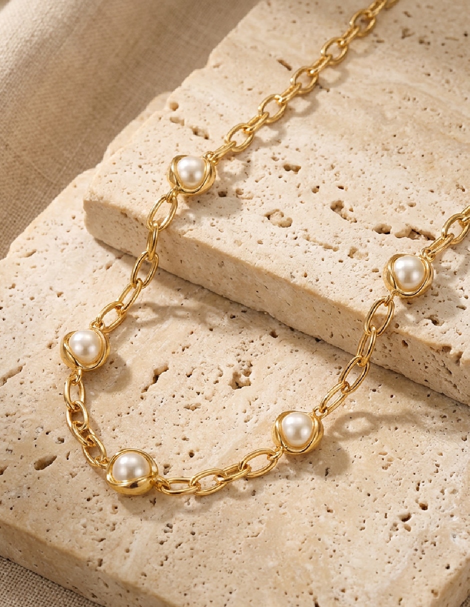 Collar Genérica de oro laminado 18 k