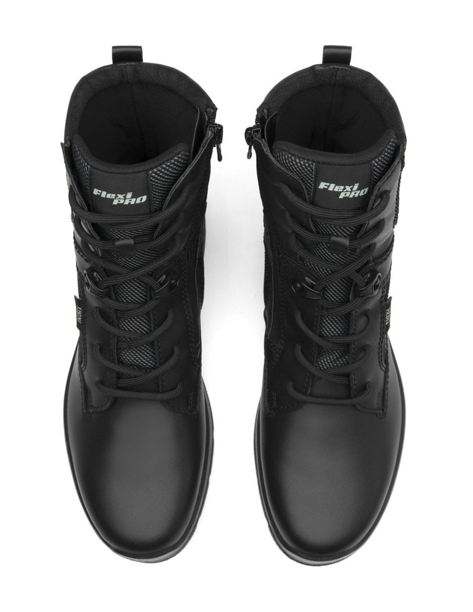 Bota arriba del tobillo industral de piel para mujer 3