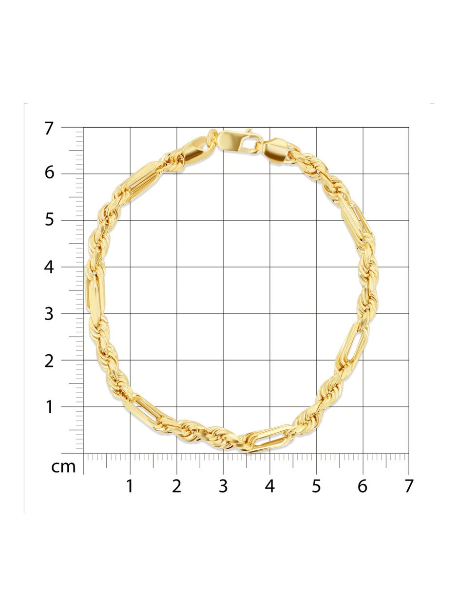 Pulsera Joyerías Bizzarro de oro amarillo 14 K acabado brillante
