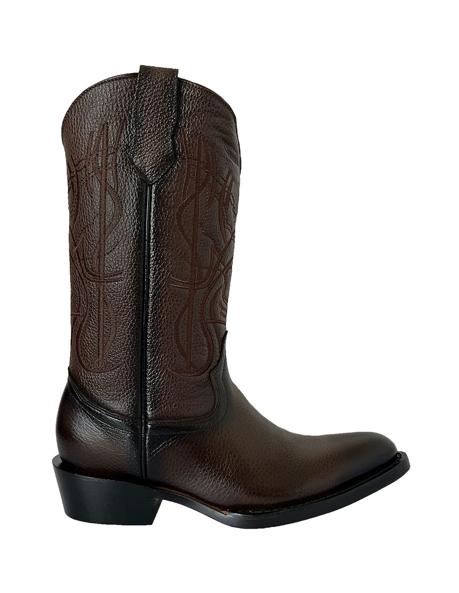 Bota vaquero de piel bovino para hombre