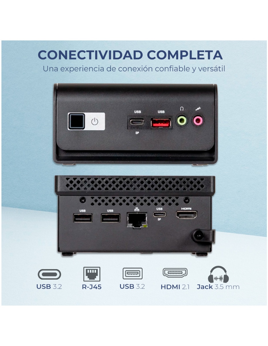 Mini PC MPBX-N1508256 intel N150 integrada 8 GB Ram 256 GB SSD 3