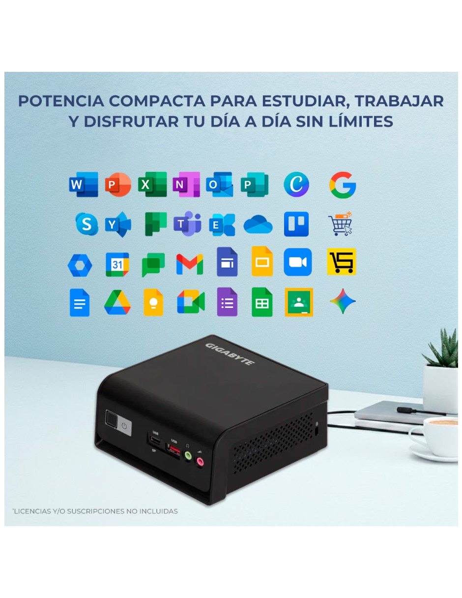 Mini PC MPBX-N1508256 intel N150 integrada 8 GB Ram 256 GB SSD 4