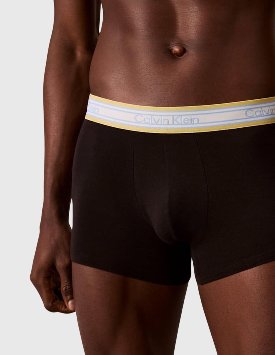 Set bóxer trunk Calvin Klein de algodón para hombre 3 piezas