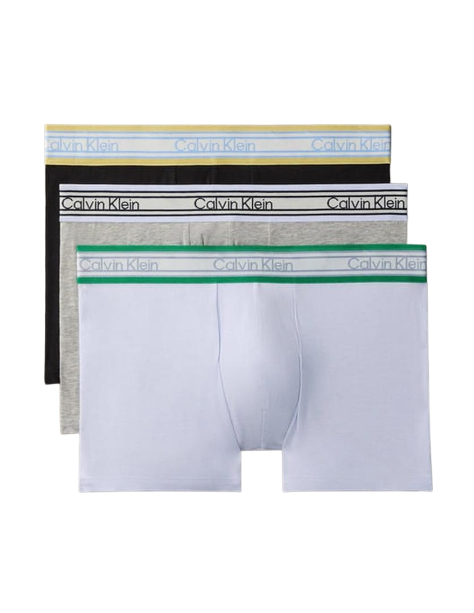 Set bóxer trunk Calvin Klein de algodón para hombre 3 piezas