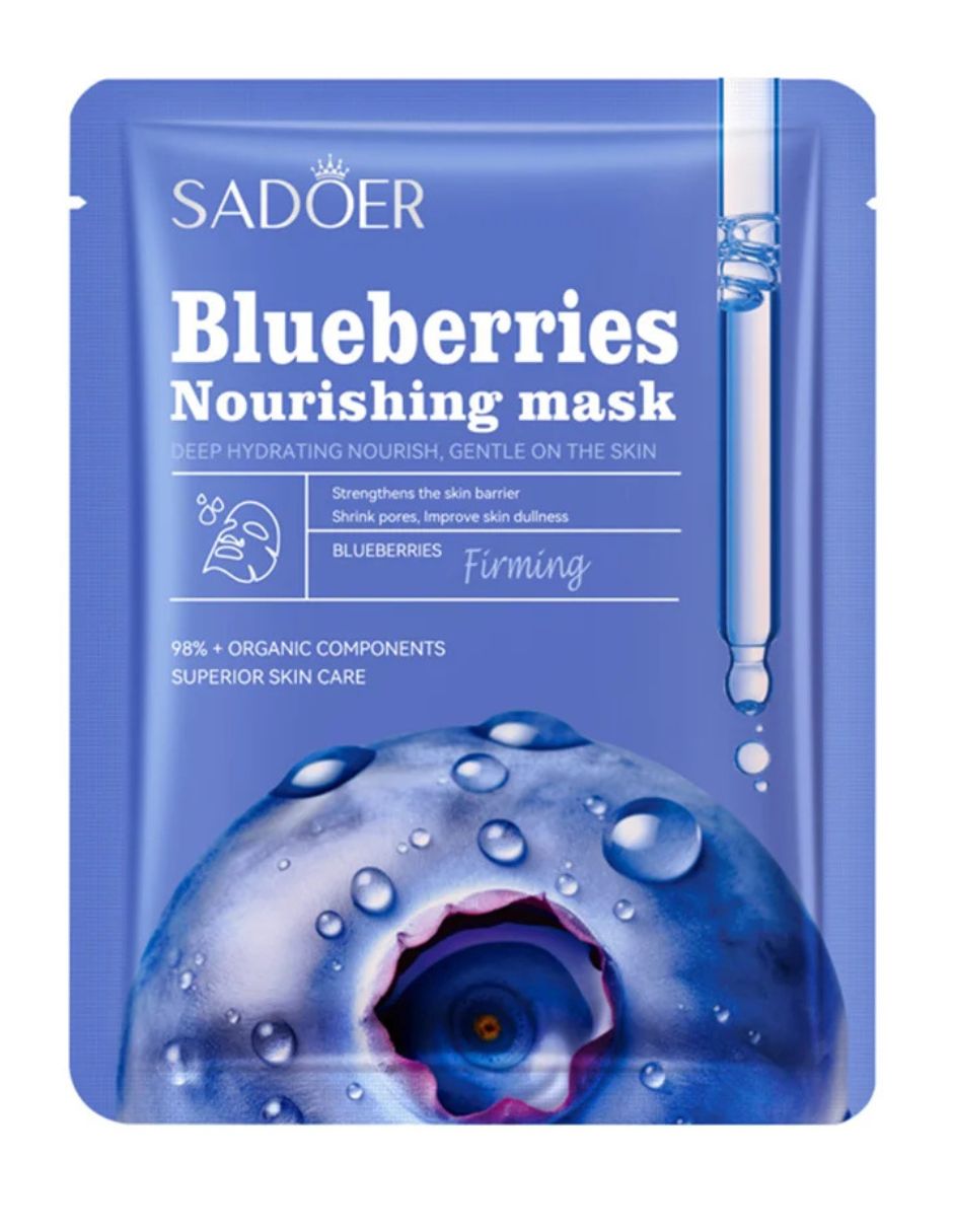 Mascarilla facial antioxidantes con arándas Sadoer