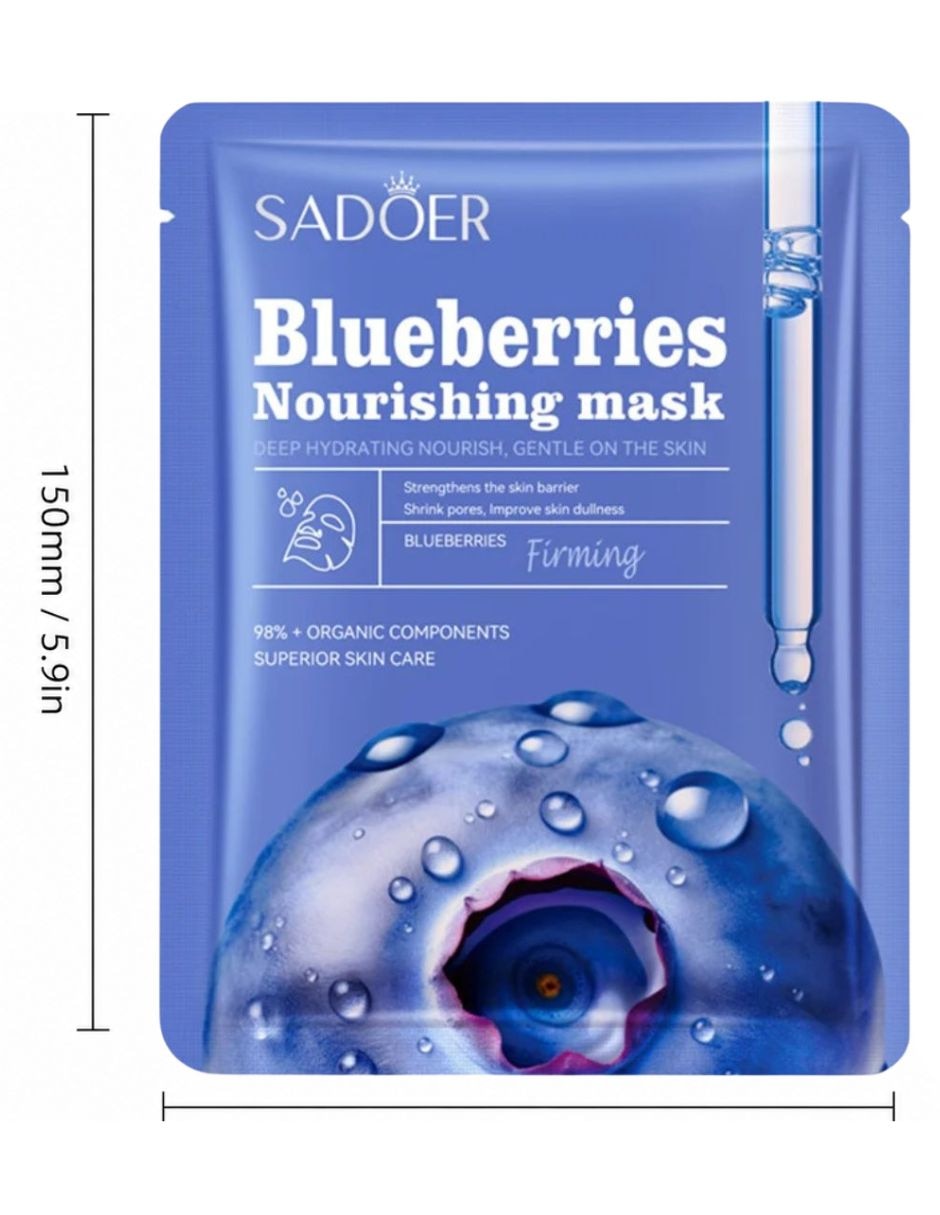 Mascarilla facial antioxidantes con arándas Sadoer