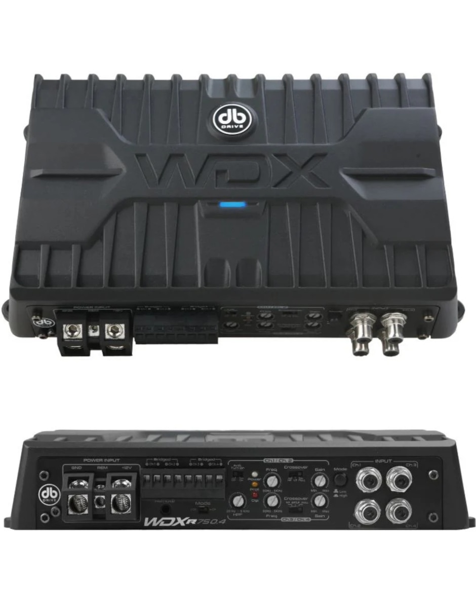 Amplificador para auto Db Drive WDX-R750.4 de 12 VDC