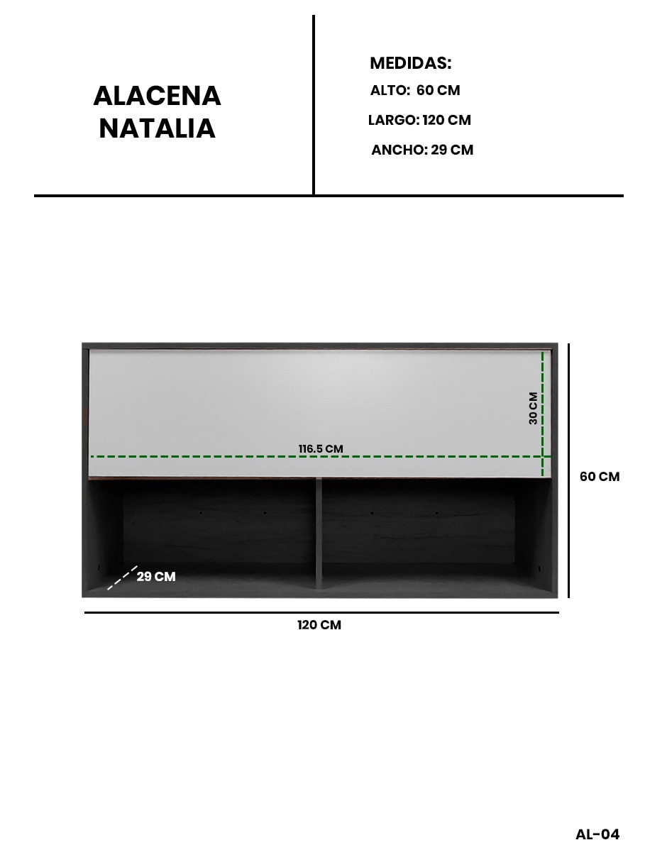 Alacena armable Decombil Natalia MDF