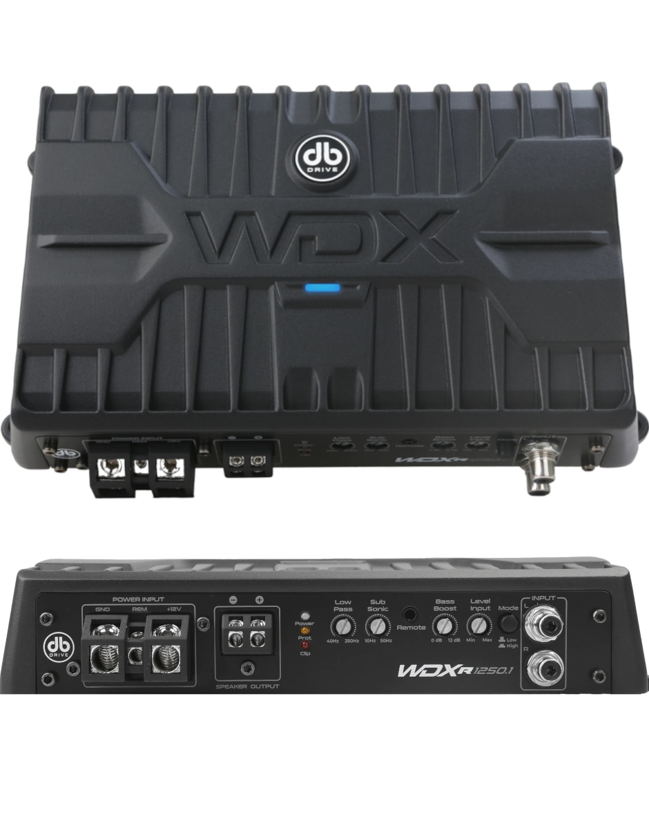 Amplificador para auto Db Drive WDX-R1250.1 de 12 VDC