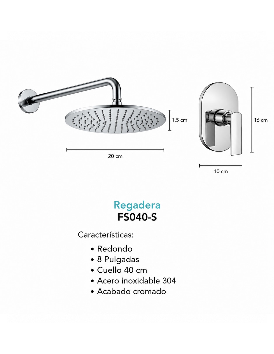 Regadera para baño Maxims Kit Regaderas