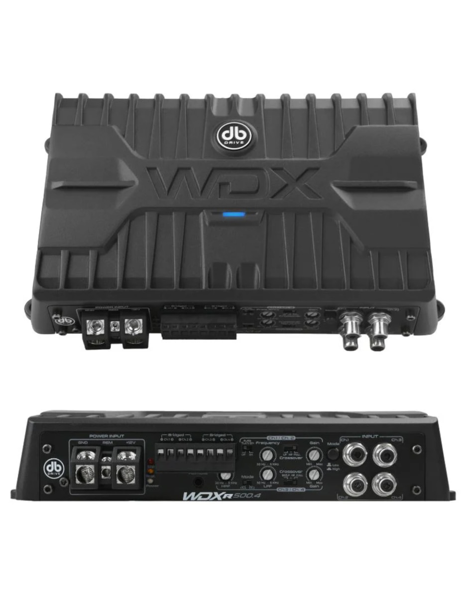 Amplificador para auto Db Drive WDX-R500.4 de 12 VDC