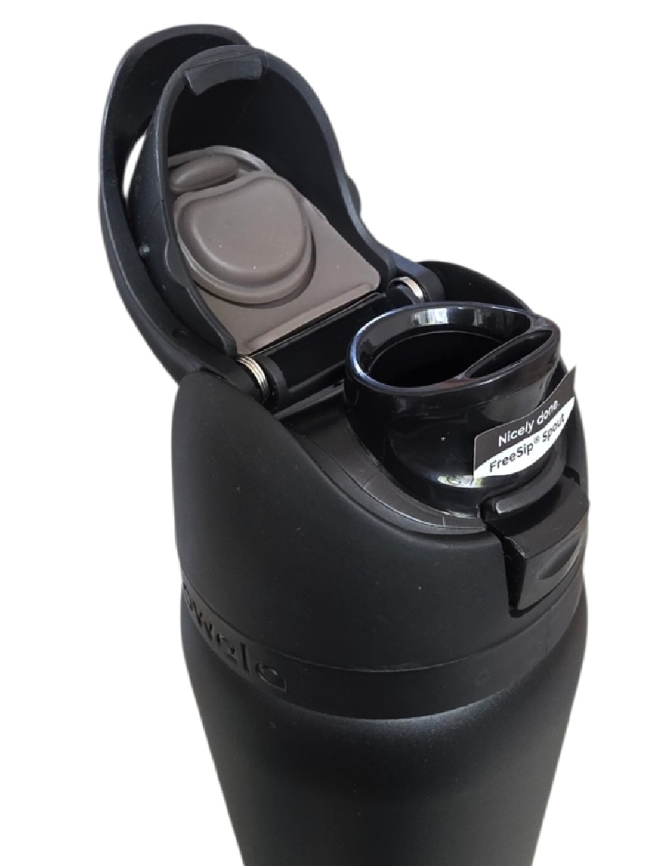 Termo Owala de acero inoxidable FreeSip Blk 32 con tapa rosca 946 ml
