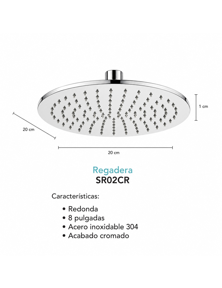 Regadera para baño Maxims