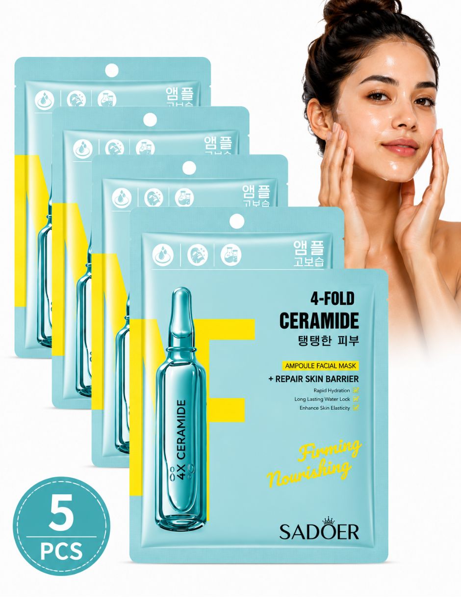 Set mascarilla facial Reafirmantes Y Nutritiva 4 Ceramidas para Fortalecimiento