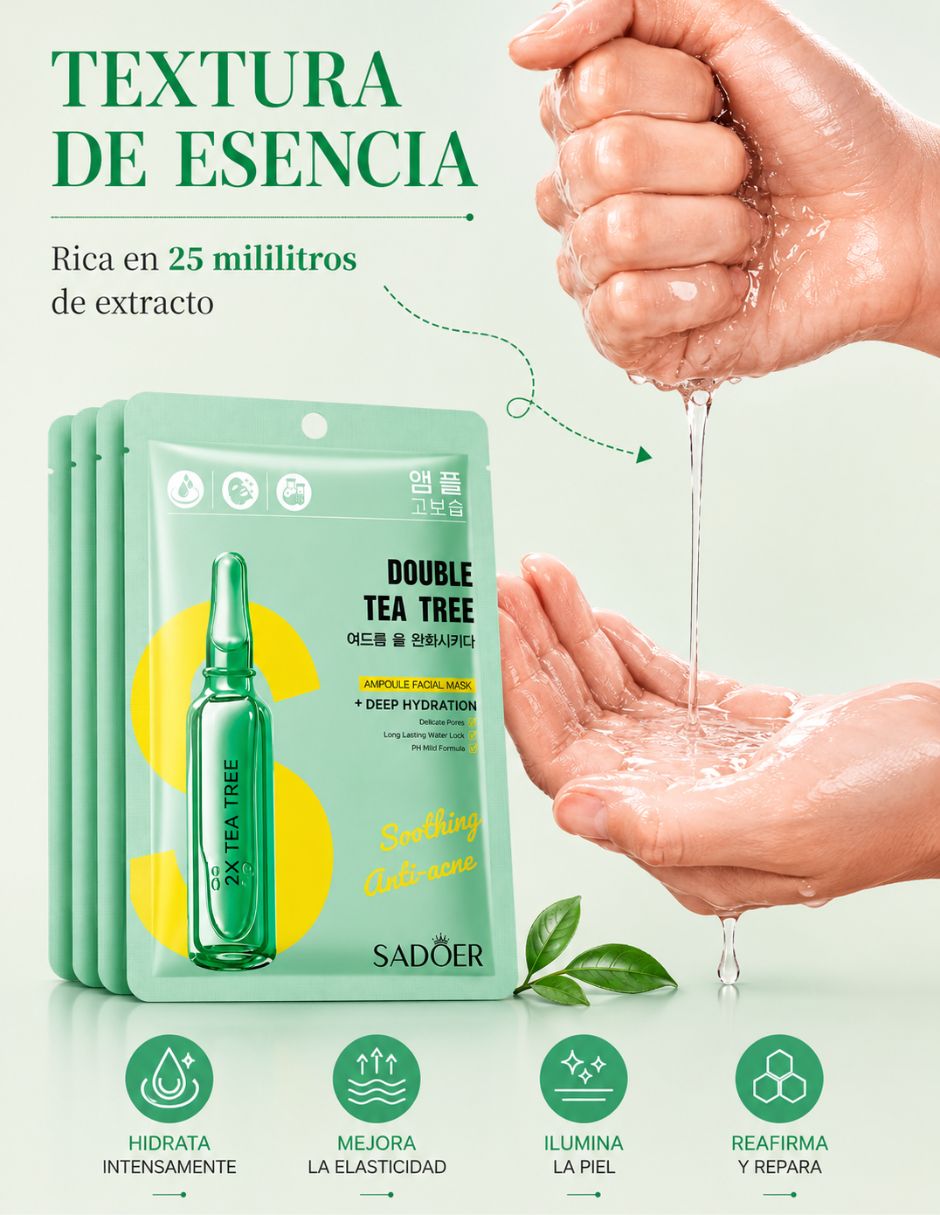 Set mascarilla facial para calmar la piel Sadoer